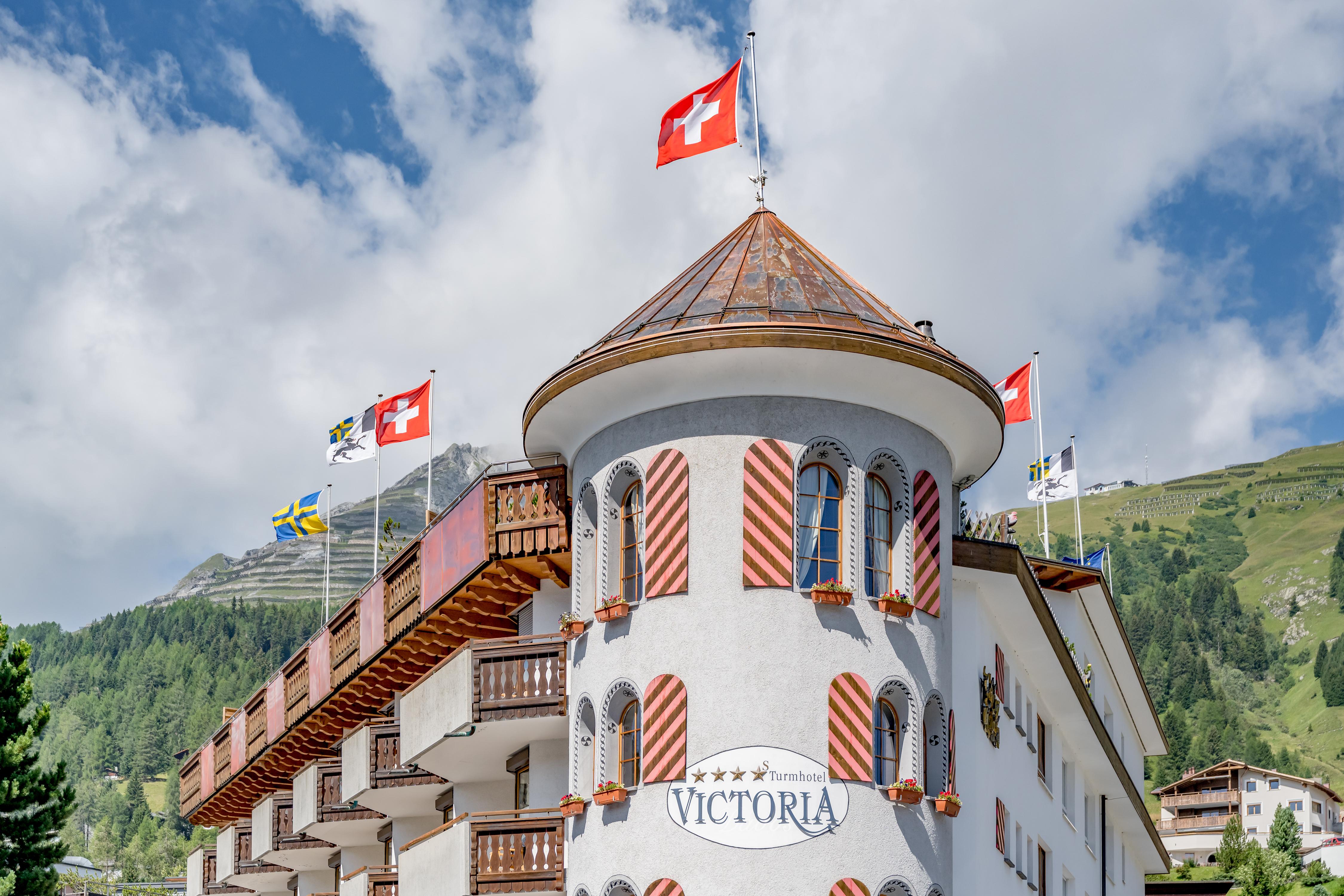 Turmhotel Victoria Davos Eksteriør billede