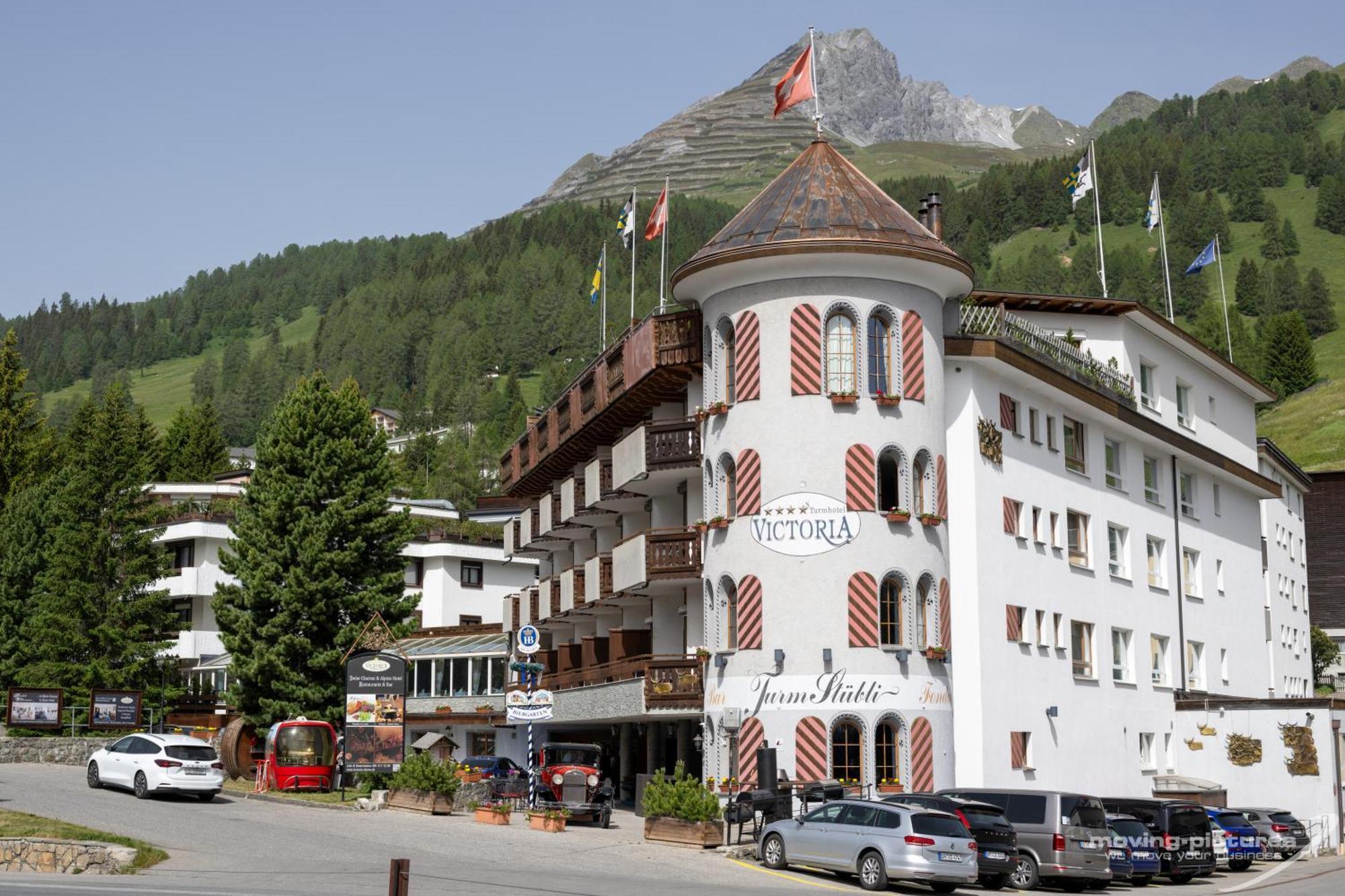 Turmhotel Victoria Davos Eksteriør billede