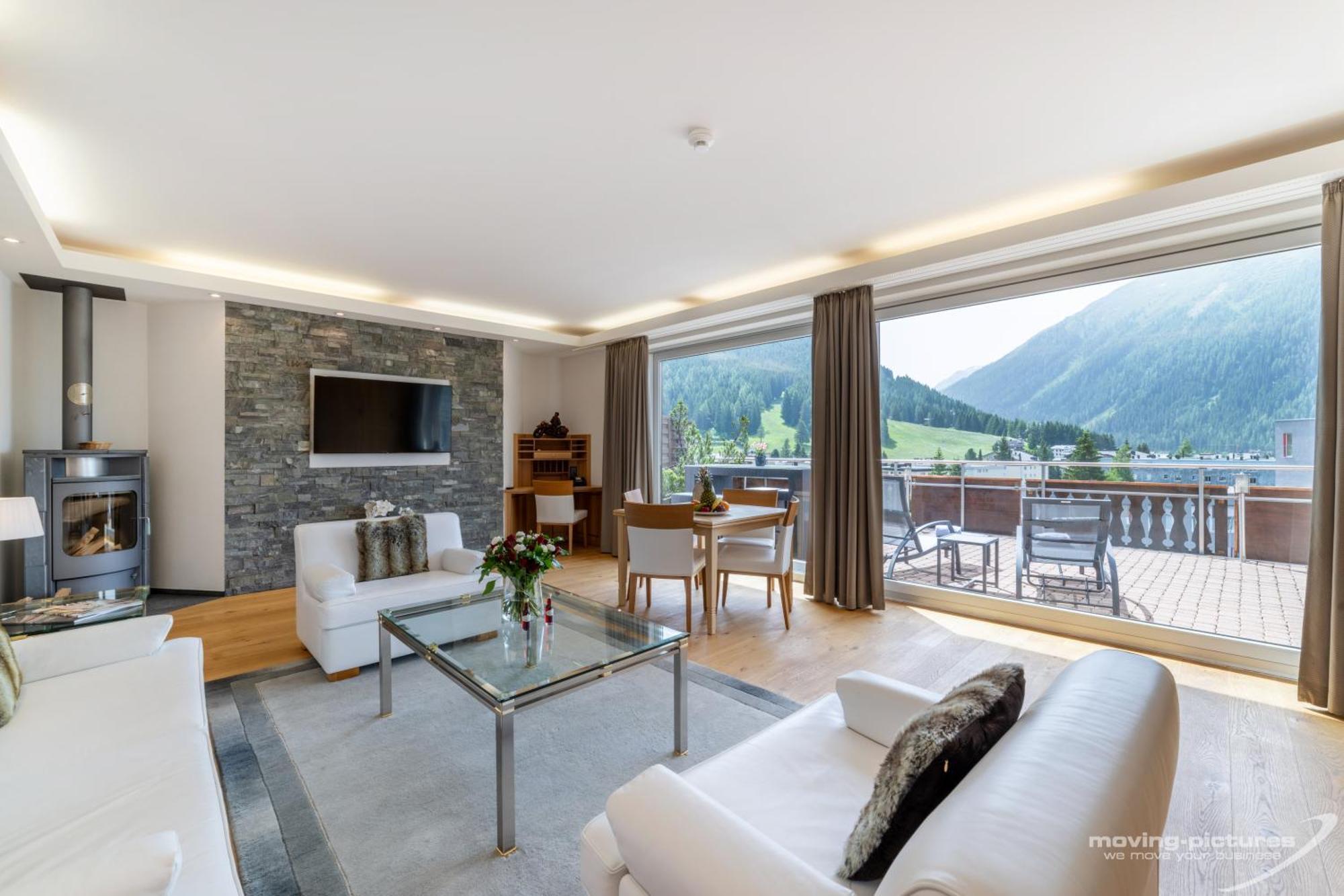 Turmhotel Victoria Davos Eksteriør billede